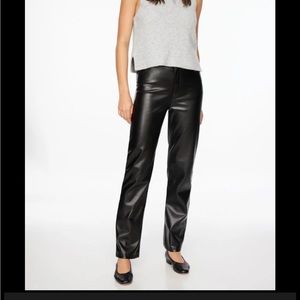 Dynamite - Gisele Faux Leather Straight Leg Pants